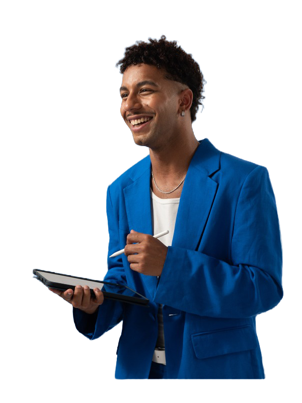 Person using smart attendance system